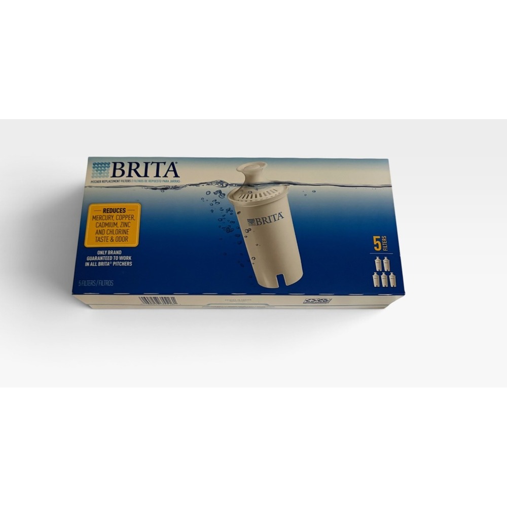 Brita 987554 Standard Pitcher Replacement Water Filters 5 Pack Genuine New